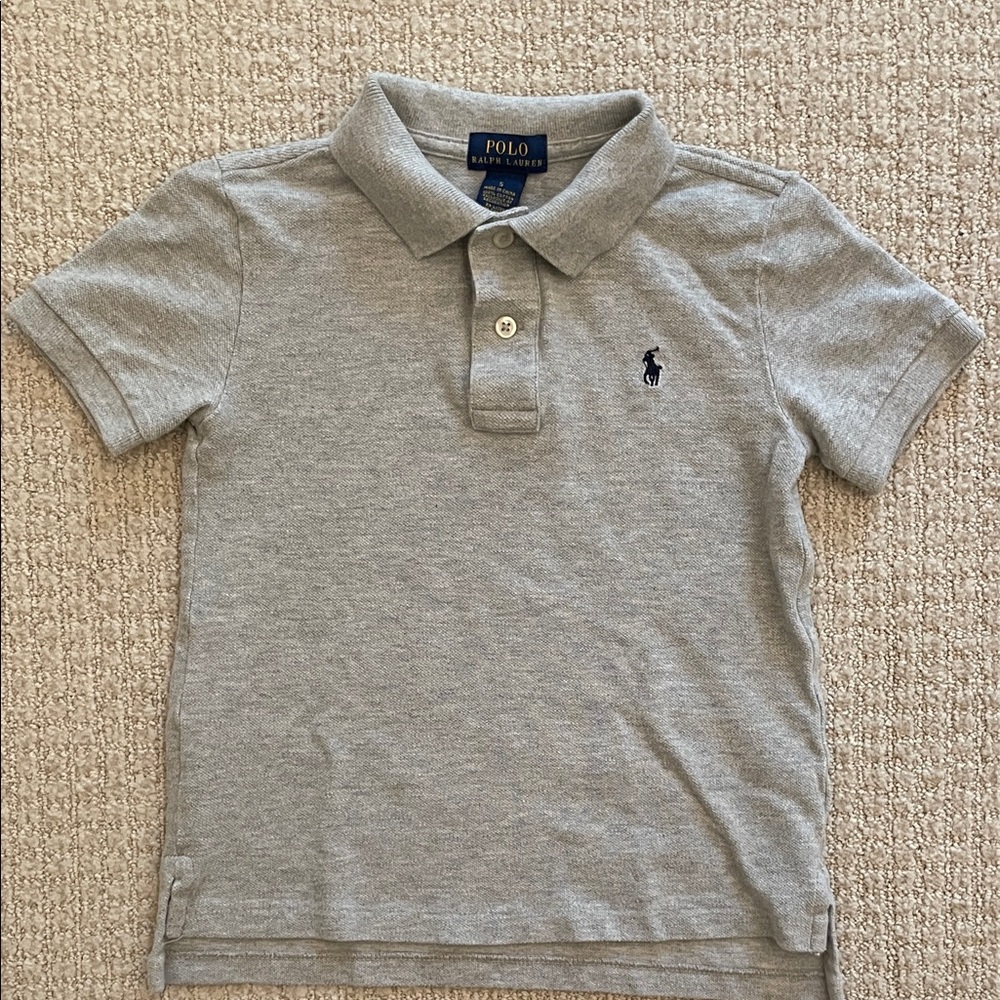 Polo Ralph Lauren gray short sleeve polo, size 5
